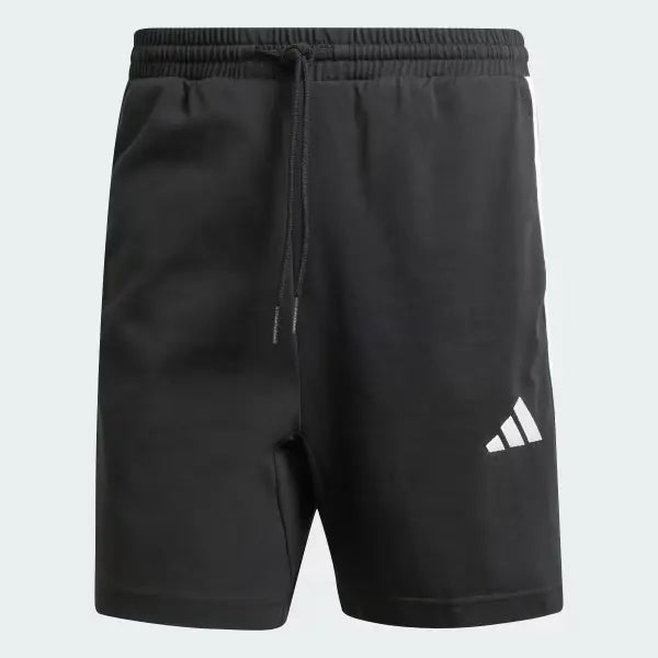 Essentials 3-Stripes Single Jersey Shorts 7-Inch - Black JD1891