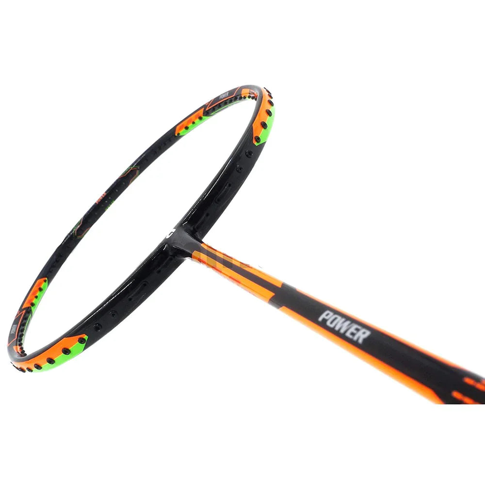 Dual Power & Speed Badminton Racket - Strung