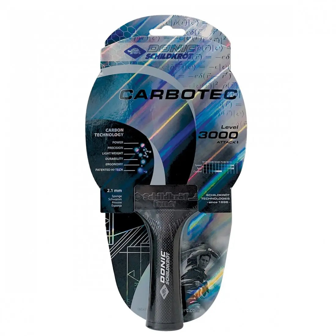 Schildkrot Carbotec Level 3000 Attack Table Tennis Racket