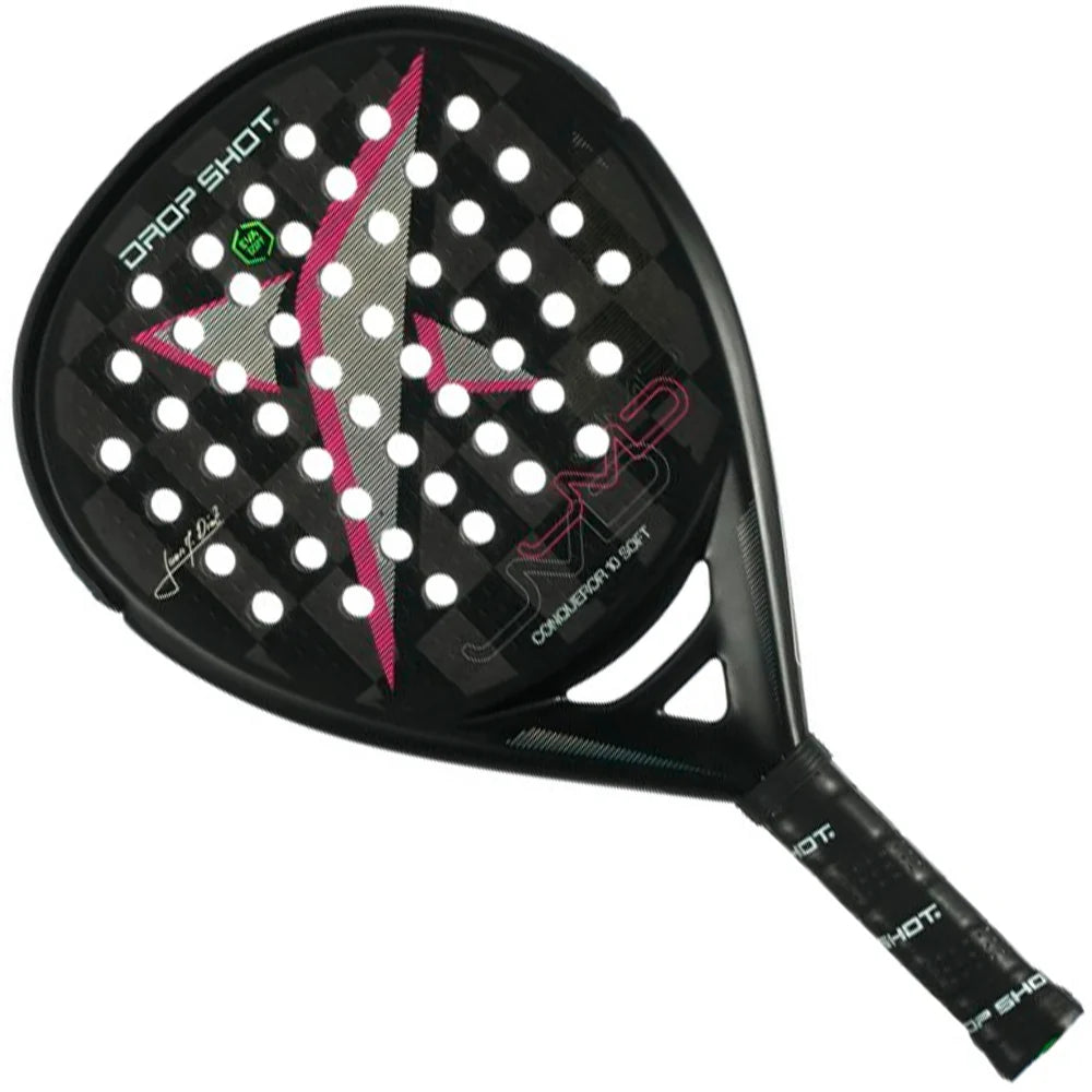 DROPSHOT Padel Racket - Conqueror 10 Soft JMD 360-380G