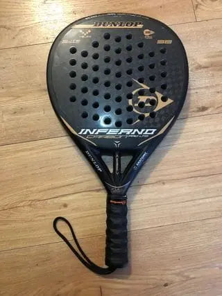 INFERNO 24K FULL CARBON AUTO BALANCE 38mm 360-375gms PADEL RACKET - INFERNO CARBON PRO - BLACK/GOLD