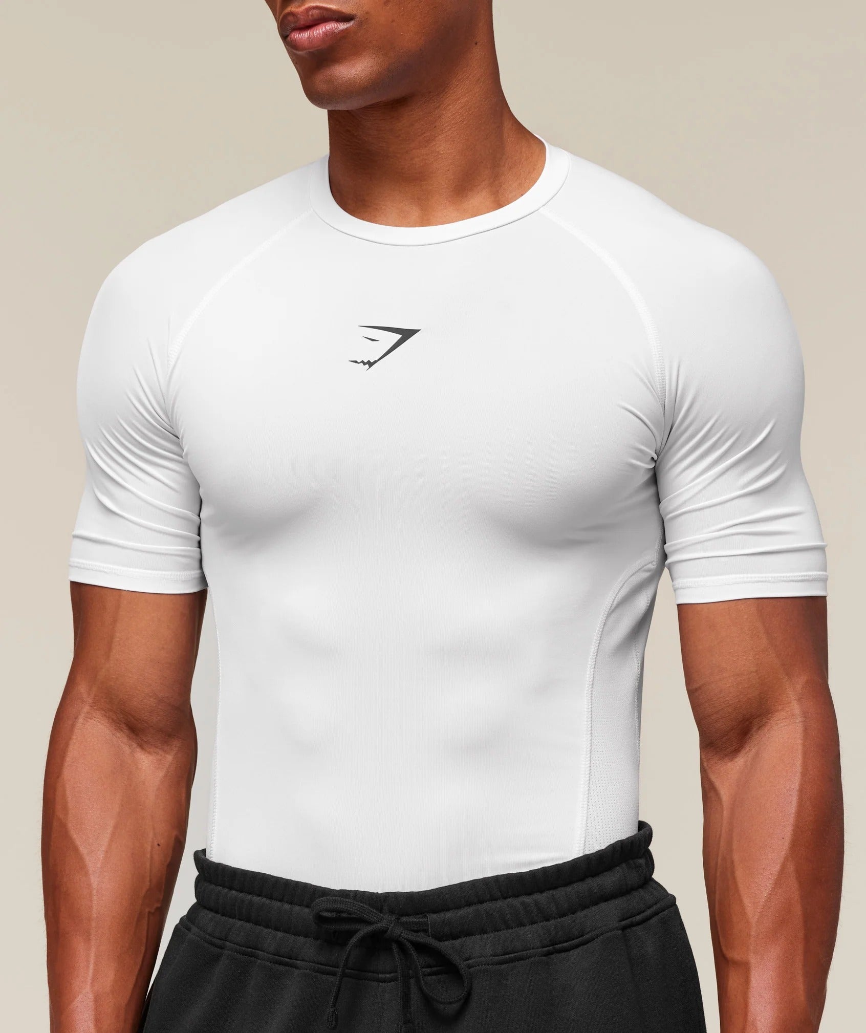 Gymshark Element Baselayer T-Shirt - Black/Brand Blue