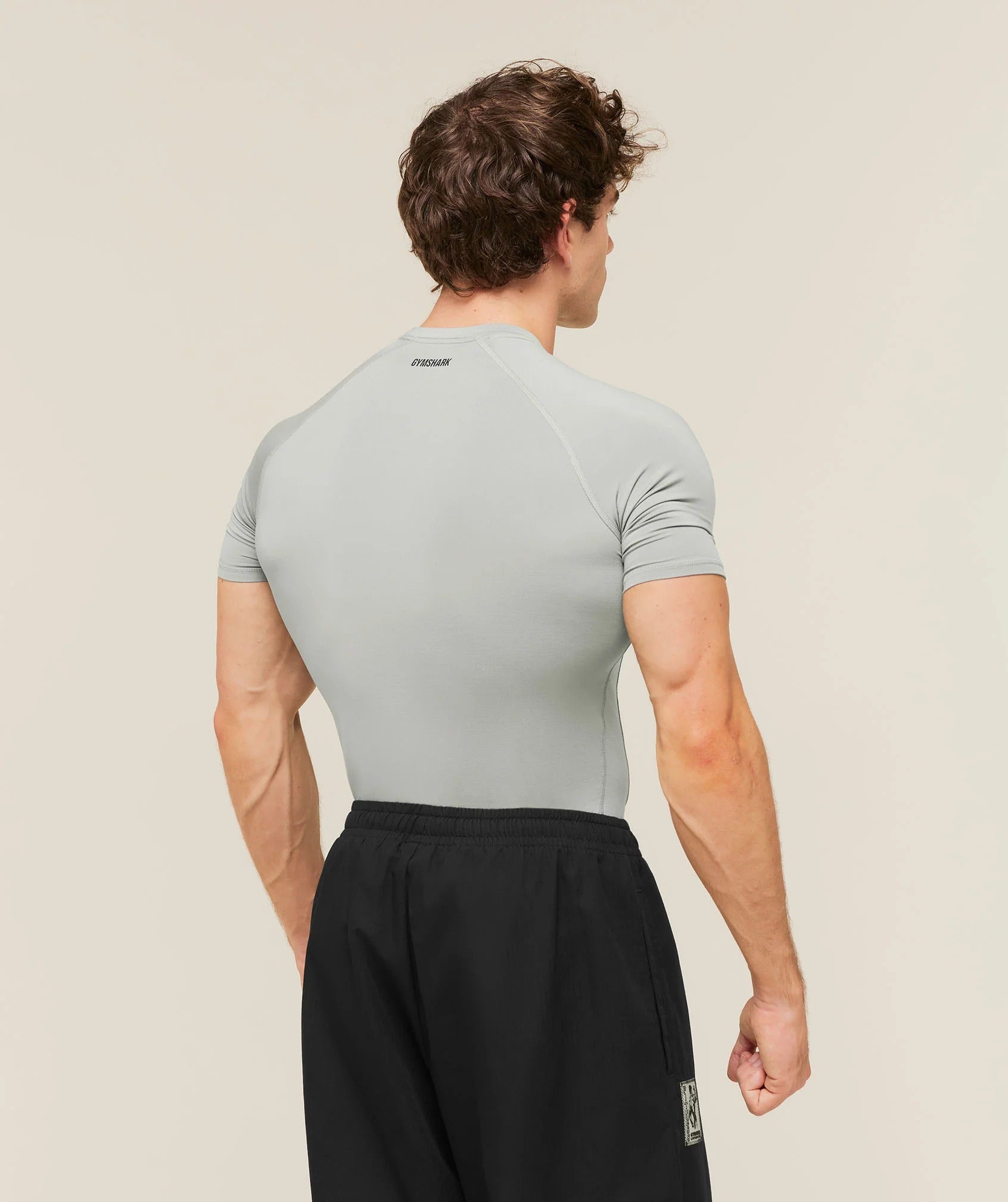 Gymshark Element Baselayer T-Shirt - Black/Brand Blue